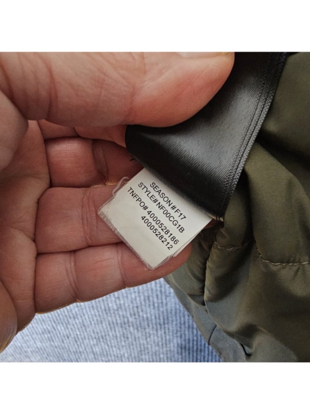 The North Face Ancha Parka Jacket TNF removeable hood Green Sz M - Picture 7 of 9